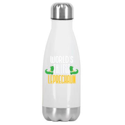 Worlds Tallest Leprechaun Irish St Patricks Day Ireland Meaningful Gift Stainless Steel Insulated Water Bottle