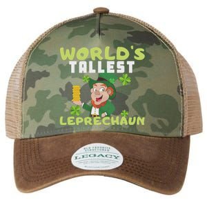 Worlds Tallest Leprechaun St Patricks Day Gift Legacy Tie Dye Trucker Hat