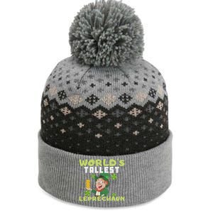 Worlds Tallest Leprechaun St Patricks Day Gift The Baniff Cuffed Pom Beanie