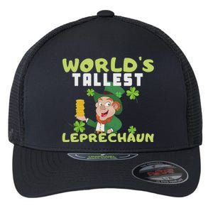 Worlds Tallest Leprechaun St Patricks Day Gift Flexfit Unipanel Trucker Cap