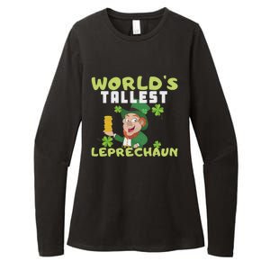 Worlds Tallest Leprechaun St Patricks Day Gift Womens CVC Long Sleeve Shirt