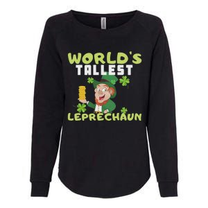 Worlds Tallest Leprechaun St Patricks Day Gift Womens California Wash Sweatshirt