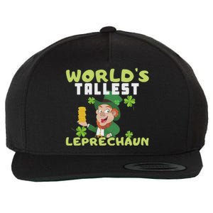 Worlds Tallest Leprechaun St Patricks Day Gift Wool Snapback Cap