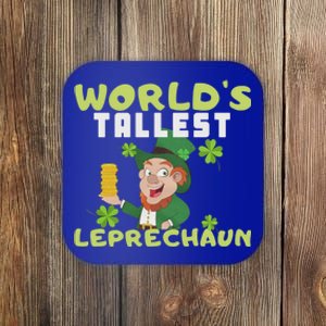 Worlds Tallest Leprechaun St Patricks Day Gift Coaster