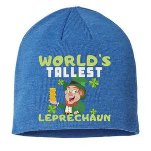 Worlds Tallest Leprechaun St Patricks Day Gift Sustainable Beanie