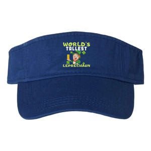 Worlds Tallest Leprechaun St Patricks Day Gift Valucap Bio-Washed Visor