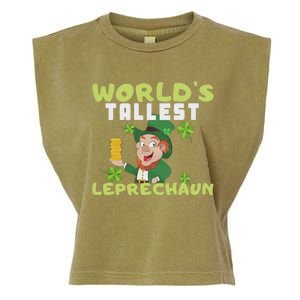 Worlds Tallest Leprechaun St Patricks Day Gift Garment-Dyed Women's Muscle Tee