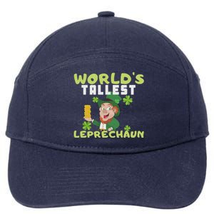 Worlds Tallest Leprechaun St Patricks Day Gift 7-Panel Snapback Hat