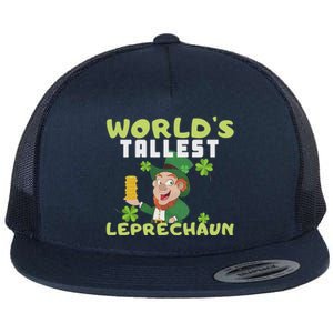 Worlds Tallest Leprechaun St Patricks Day Gift Flat Bill Trucker Hat