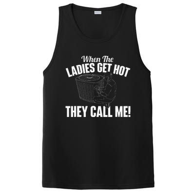 When The Ladies Get Hot They Call Me Funny Hvac Technician PosiCharge Competitor Tank