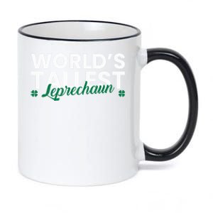 Worlds Tallest Leprechaun St Patricks Day Gift 11oz Black Color Changing Mug