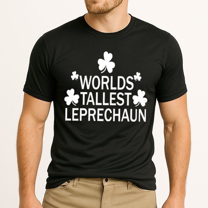 World's Tallest Leprechaun Cooling Performance Crew T-Shirt