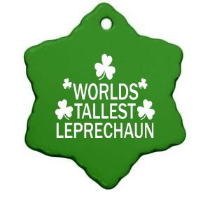 World's Tallest Leprechaun Ceramic Star Ornament