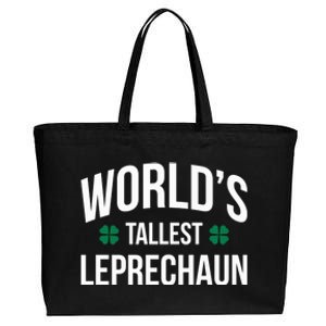 Worlds Tallest Leprechaun St Patricks Day Gift Cotton Canvas Jumbo Tote