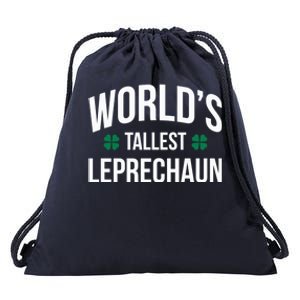 Worlds Tallest Leprechaun St Patricks Day Gift Drawstring Bag