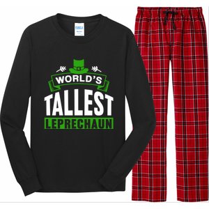 World's Tallest Leprechaun Ireland St Patricks Day Irish Gift Long Sleeve Pajama Set