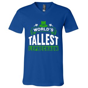 World's Tallest Leprechaun Ireland St Patricks Day Irish Gift V-Neck T-Shirt