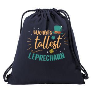 World's Tallest Leprechaun Irish St Patricks Day Birthday Great Gift Drawstring Bag