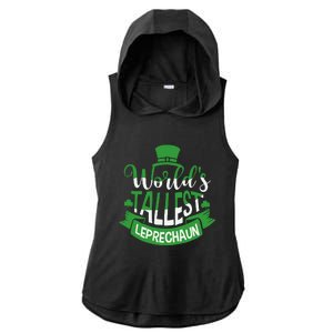 WorldS Tallest Leprechaun For A Irish St PatrickS Day Ladies PosiCharge Tri-Blend Wicking Draft Hoodie Tank