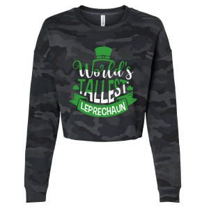 WorldS Tallest Leprechaun For A Irish St PatrickS Day Cropped Pullover Crew