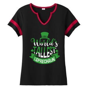 WorldS Tallest Leprechaun For A Irish St PatrickS Day Ladies Halftime Notch Neck Tee