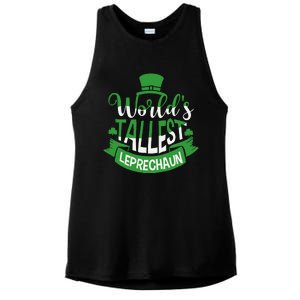 WorldS Tallest Leprechaun For A Irish St PatrickS Day Ladies PosiCharge Tri-Blend Wicking Tank