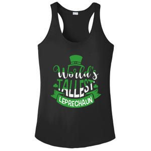 WorldS Tallest Leprechaun For A Irish St PatrickS Day Ladies PosiCharge Competitor Racerback Tank