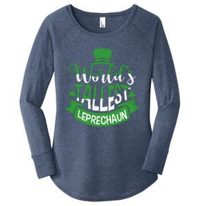 WorldS Tallest Leprechaun For A Irish St PatrickS Day Women's Perfect Tri Tunic Long Sleeve Shirt