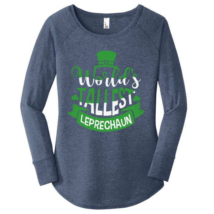 WorldS Tallest Leprechaun For A Irish St PatrickS Day Women's Perfect Tri Tunic Long Sleeve Shirt