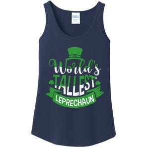 WorldS Tallest Leprechaun For A Irish St PatrickS Day Ladies Essential Tank