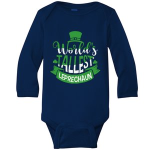 WorldS Tallest Leprechaun For A Irish St PatrickS Day Baby Long Sleeve Bodysuit