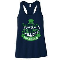 WorldS Tallest Leprechaun For A Irish St PatrickS Day Women's Racerback Tank