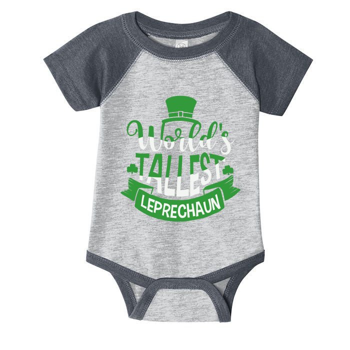 WorldS Tallest Leprechaun For A Irish St PatrickS Day Infant Baby Jersey Bodysuit