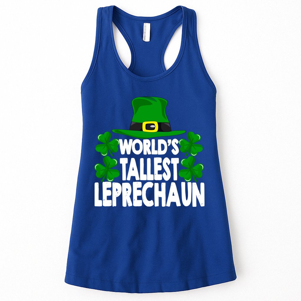 World's Tallest Leprechaun Funny Green St Patricks Day Funny Gift Funny Gift Womens Tank Top