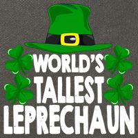 World's Tallest Leprechaun Funny Green St Patricks Day Funny Gift Funny Gift Cotton Canvas Backpack