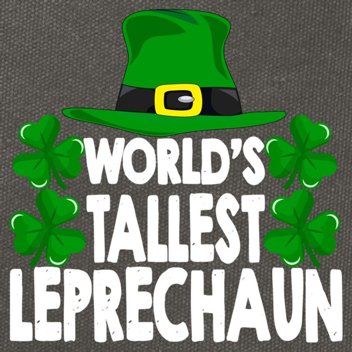 World's Tallest Leprechaun Funny Green St Patricks Day Funny Gift Funny Gift Cotton Canvas Backpack