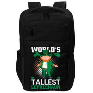 World's Tallest Leprechaun Funny St Patricks Day Impact Tech Backpack