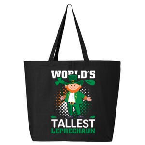 World's Tallest Leprechaun Funny St Patricks Day 25L Jumbo Tote