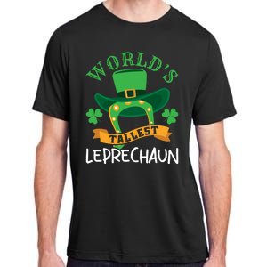 World's Tallest Leprechaun Funny St Patricks Day Adult ChromaSoft Performance T-Shirt