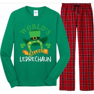 World's Tallest Leprechaun Funny St Patricks Day Long Sleeve Pajama Set