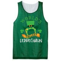 World's Tallest Leprechaun Funny St Patricks Day Mesh Reversible Basketball Jersey Tank