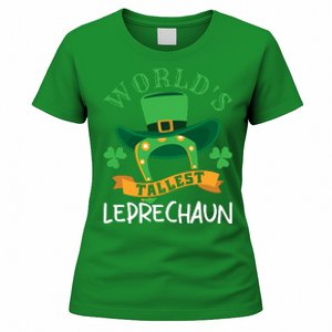 World's Tallest Leprechaun Funny St Patricks Day Women's T-Shirt