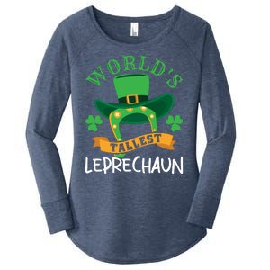 World's Tallest Leprechaun Funny St Patricks Day Women's Perfect Tri Tunic Long Sleeve Shirt