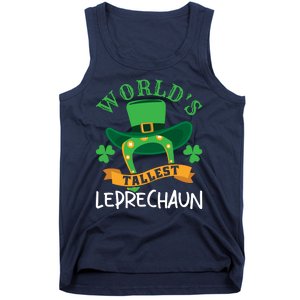 World's Tallest Leprechaun Funny St Patricks Day Tank Top