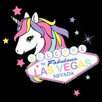 Welcome to Las Vegas Fabulous Magical Unicorn Souvenir Sign Long Sleeve Shirt