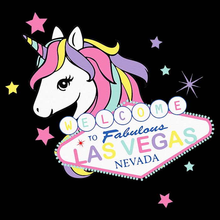 Welcome to Las Vegas Fabulous Magical Unicorn Souvenir Sign Long Sleeve Shirt