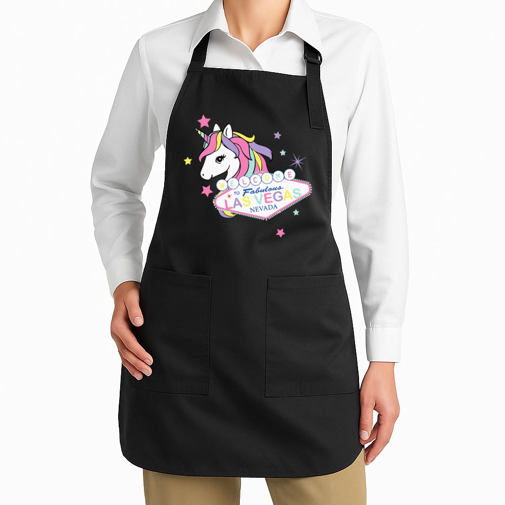 Welcome to Las Vegas Fabulous Magical Unicorn Souvenir Sign Apron