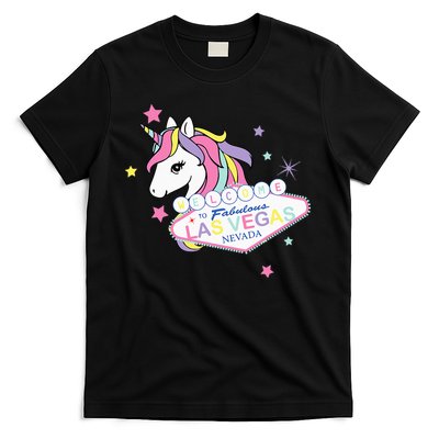 Welcome to Las Vegas Fabulous Magical Unicorn Souvenir Sign T-Shirt