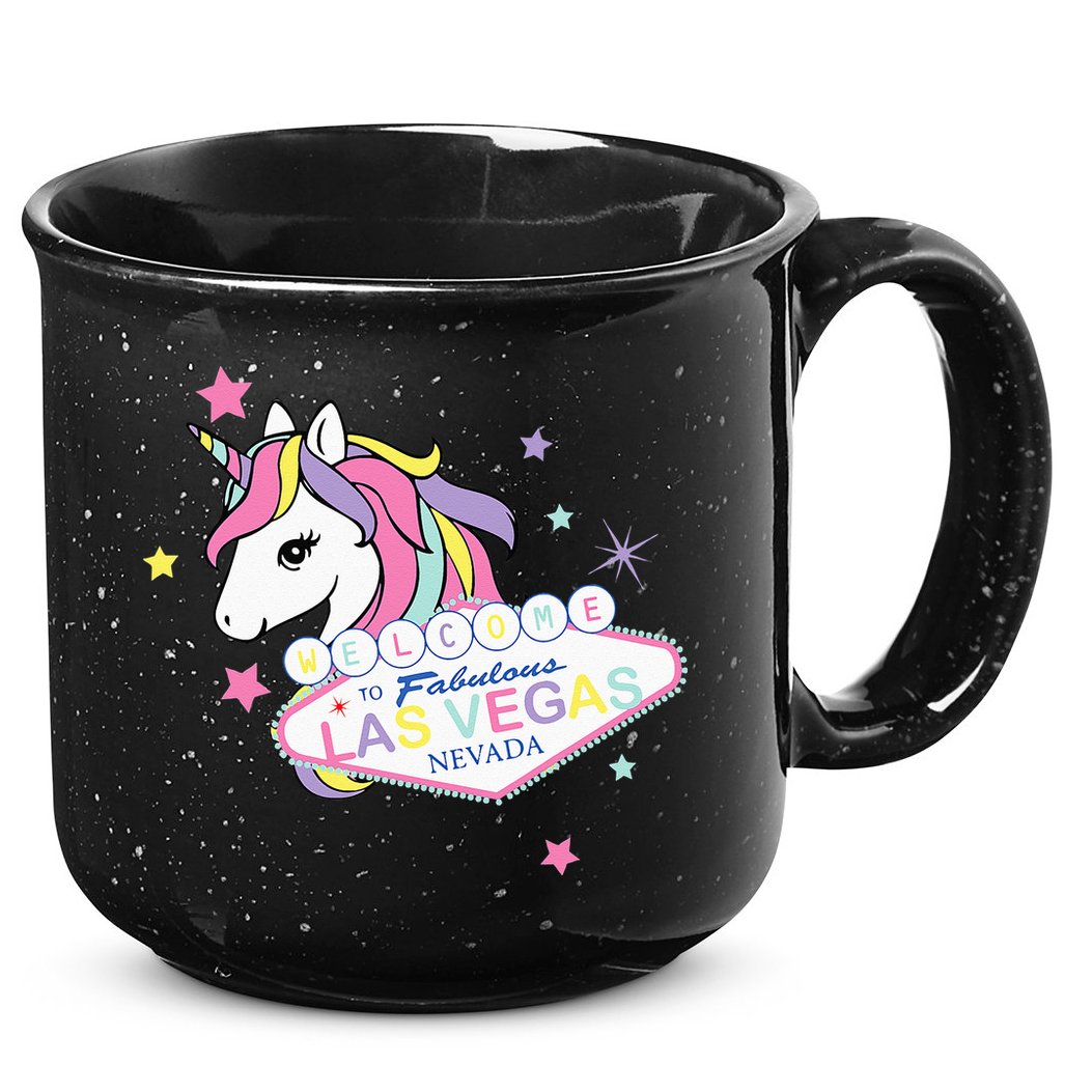 Welcome to Las Vegas Fabulous Magical Unicorn Souvenir Sign 15oz Campfire Ceramic Mug