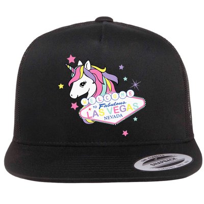 Welcome to Las Vegas Fabulous Magical Unicorn Souvenir Sign Flatbill Hat